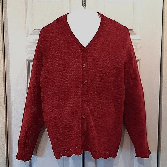 Women's Cardigan Sweater - Picture 2 of 10